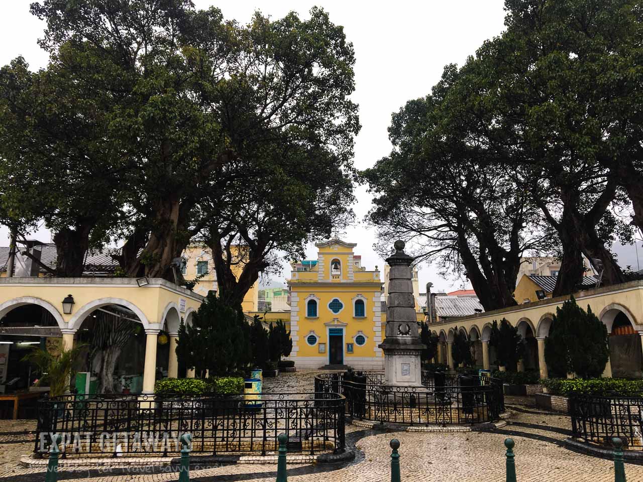Coloane to the south of Macau has gorgeous colonial architecture in a small village setting. 