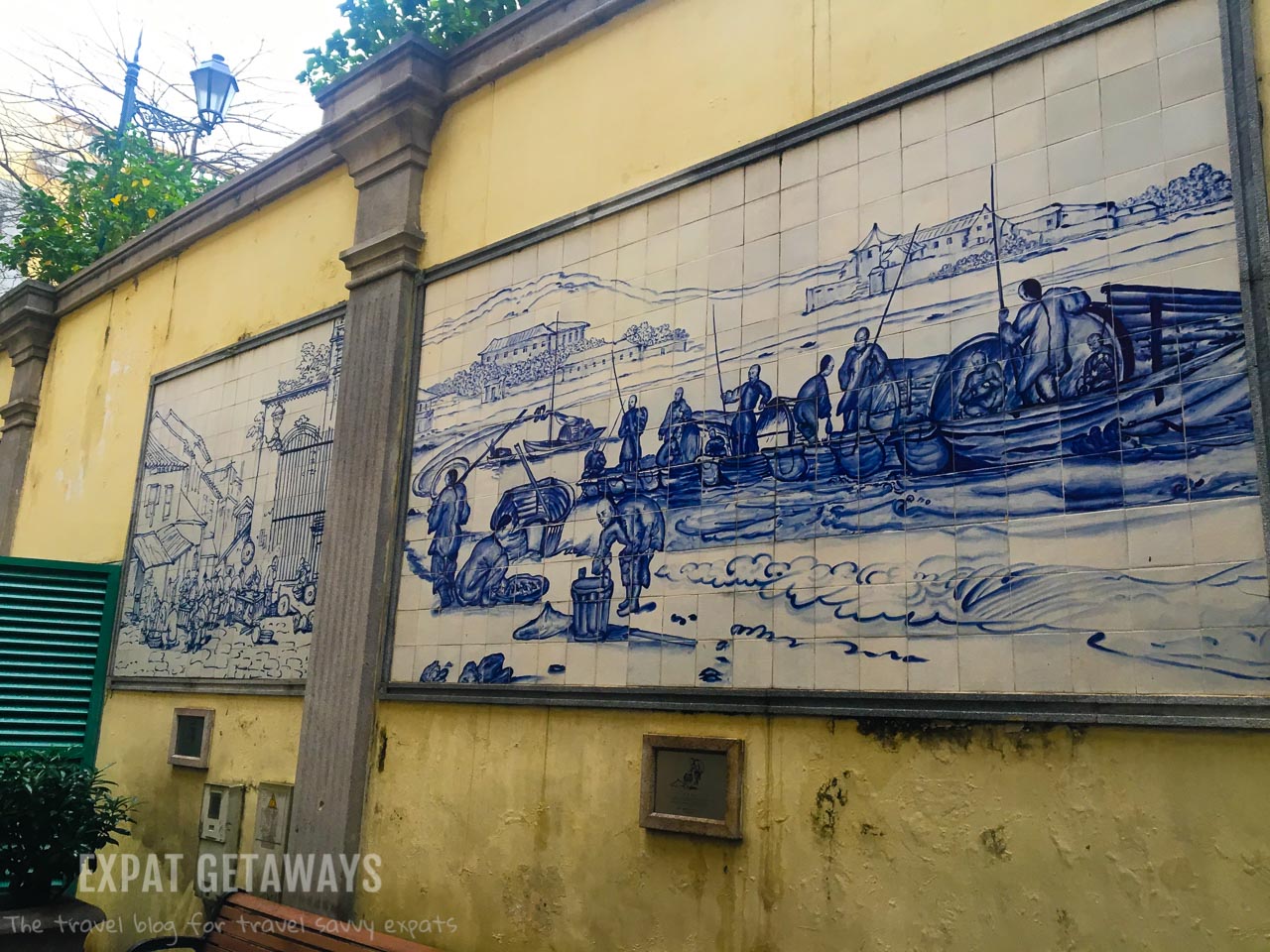 Tiled murals dating back to the 1800s depict a quieter life in Portuguese Macau. 