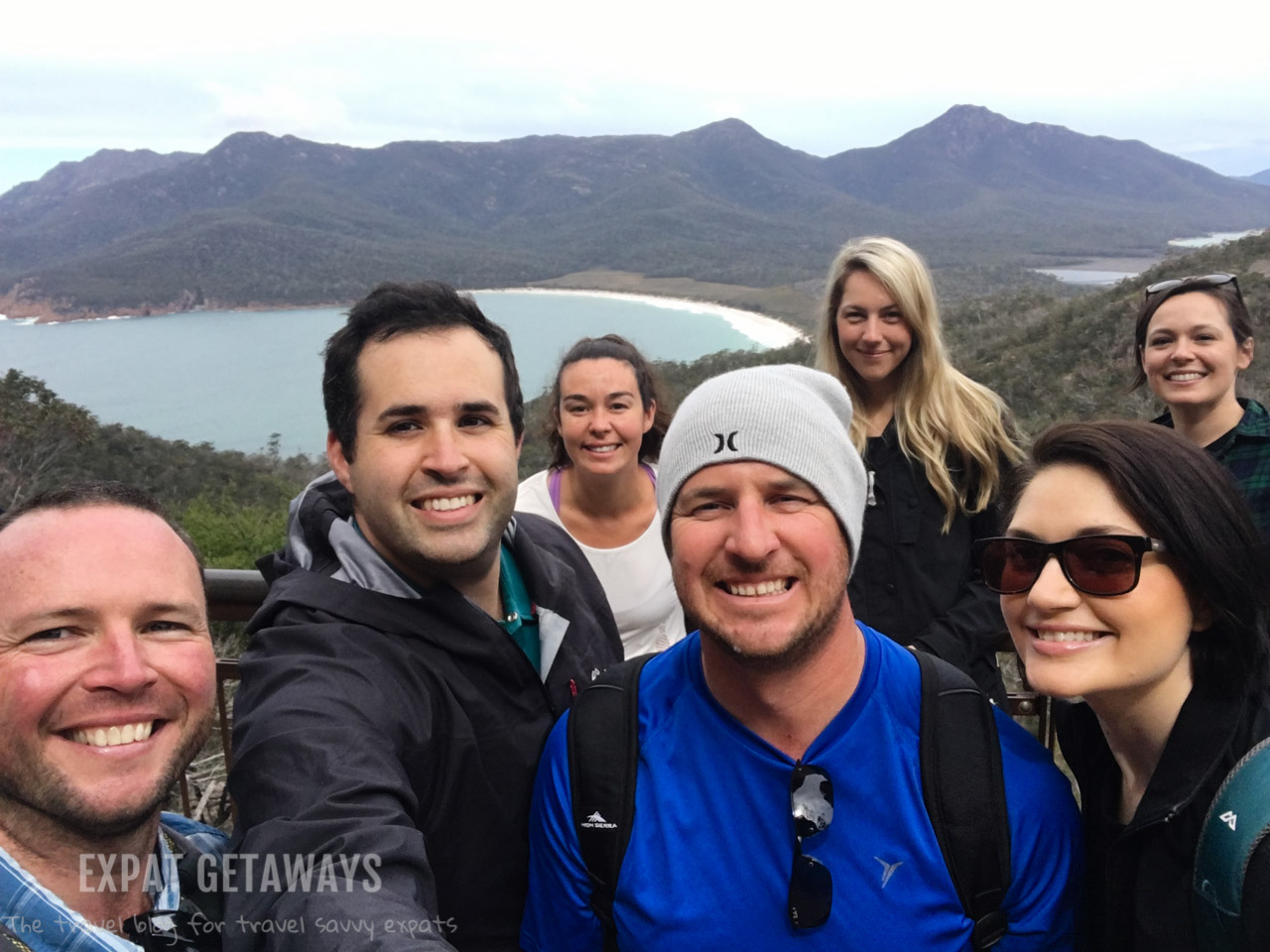 Hiking to Wineglass Bay in the beautiful Freycinet National Park with great friends.