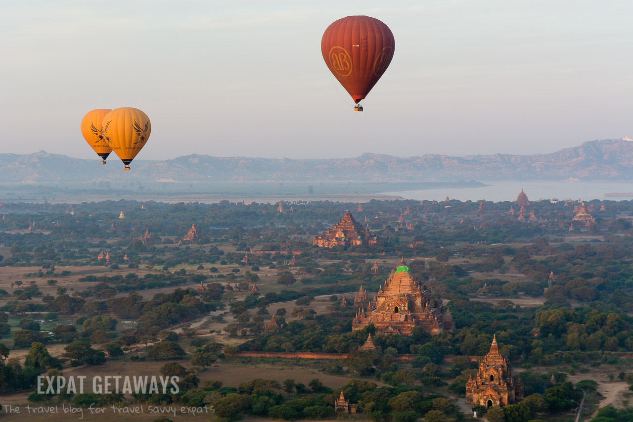The dry winter provides the most consistent weather for ballooning in Bagan. 