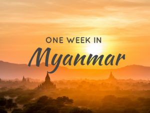 One week in Myanmar