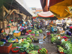 A good cooking class always starts with a trip to the local market.