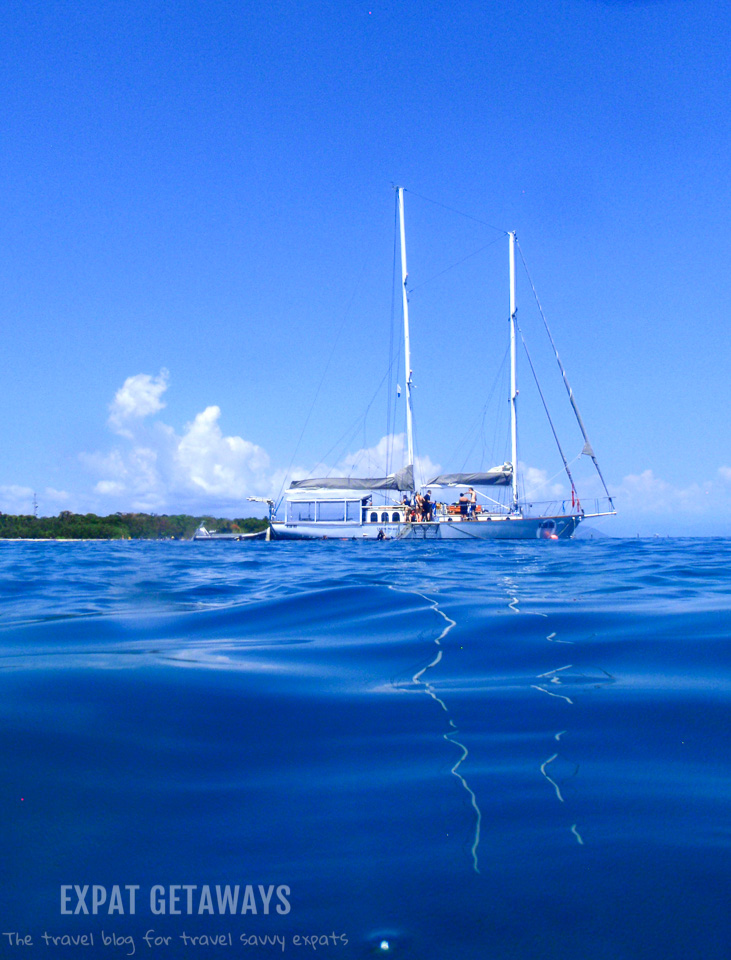 Visiting Green Island off the coast of Cairns on the Ocean Free sailboat is a fantastic way to spend a day on the Great Barrier Reef. 