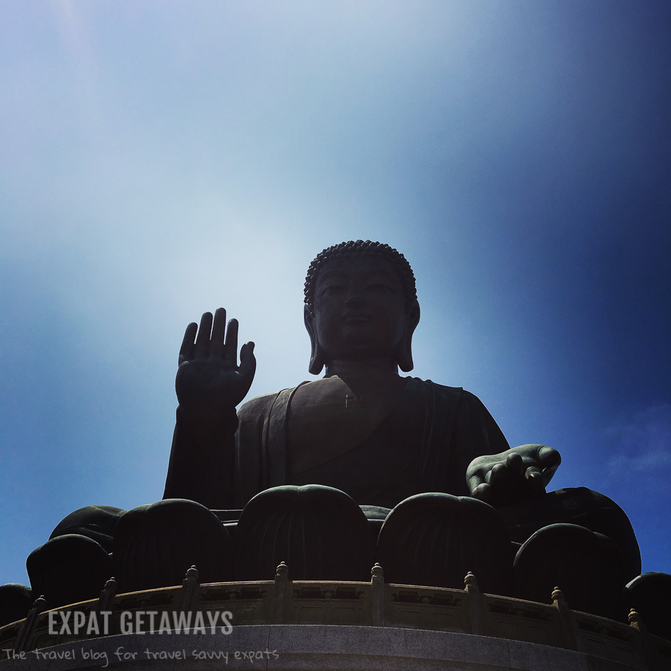 On a clear day the Tan Tian Big Buddha can be seen all the way from Macau. 