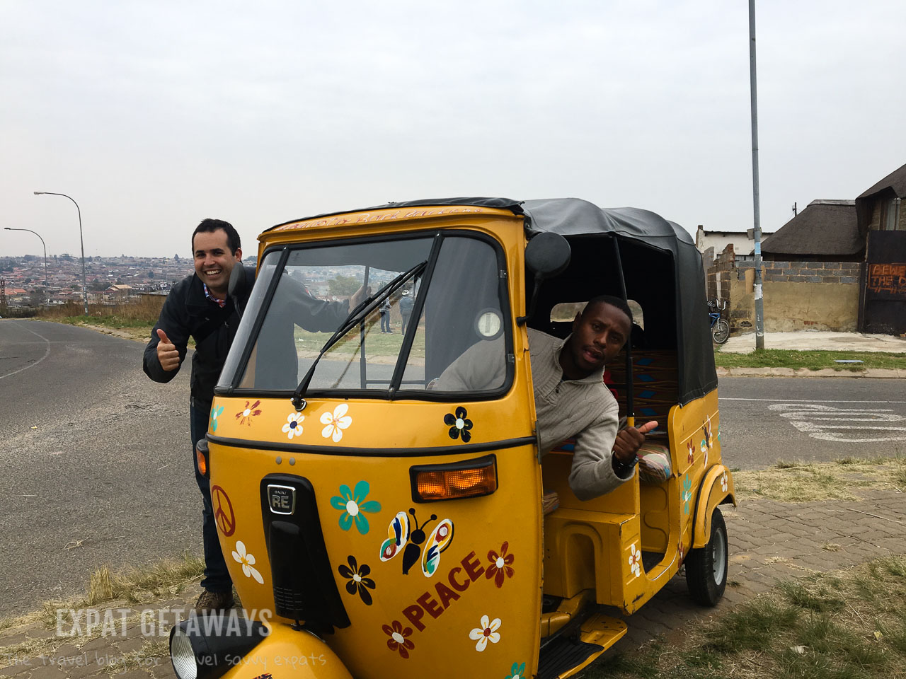 It was great fun zipping around the sights of Soweto on a colourful tuk tuk with our local guide. Expat Getaways Two Weeks in Southern Africa.