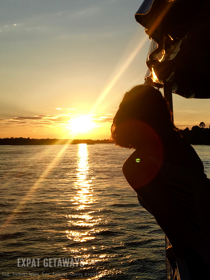 Kick off your trip to Victoria Falls, Zimbabwe with a sunset cruise on the Zambezi River. Expat Getaways 2 Weeks in Southern Africa.