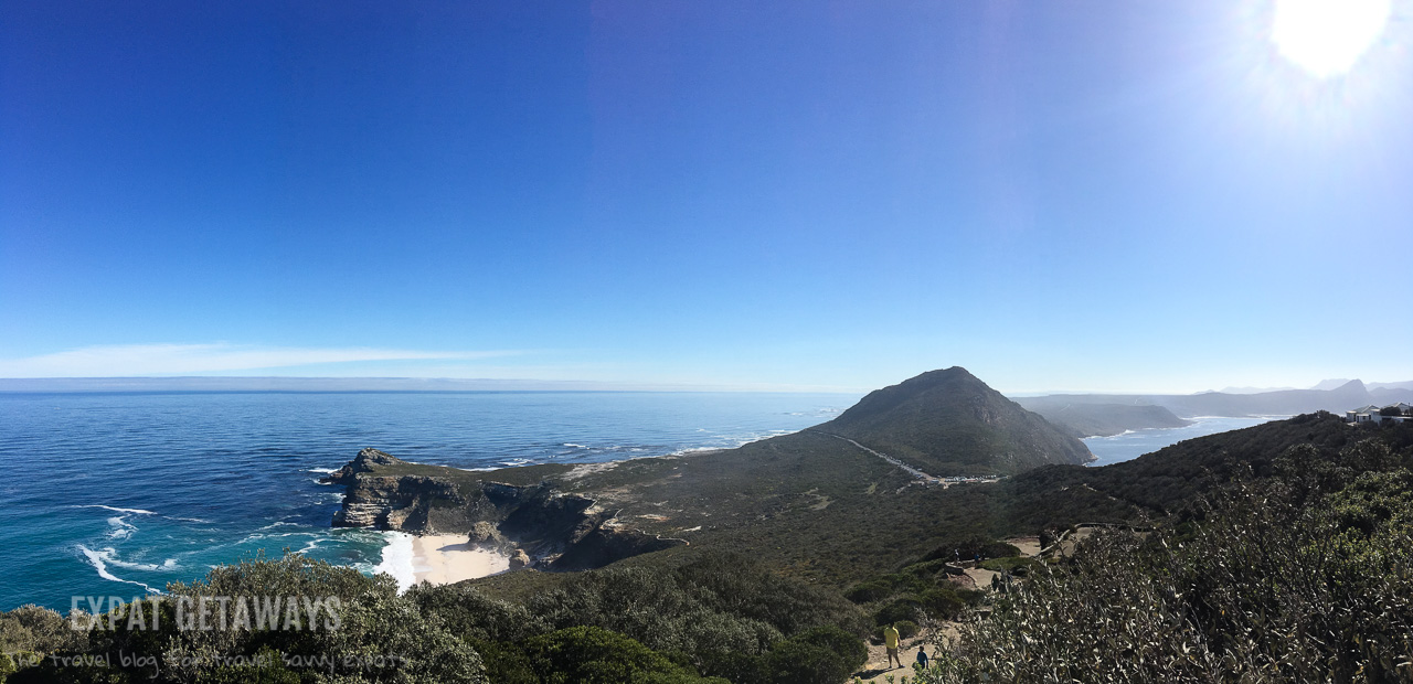 Looking up the Cape of Good Hope Peninsula, where the Indian Ocean meets the Atlantic. Expat Getaways One Week in Cape Town, South Africa. 