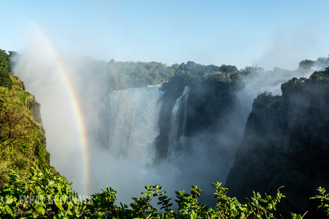 There are vantage points for photography all along Victoria Falls in Zimbabwe and Zambia. Pick your favourite and watch the rainbows. Expat Getaways 2 Weeks in Southern Africa.