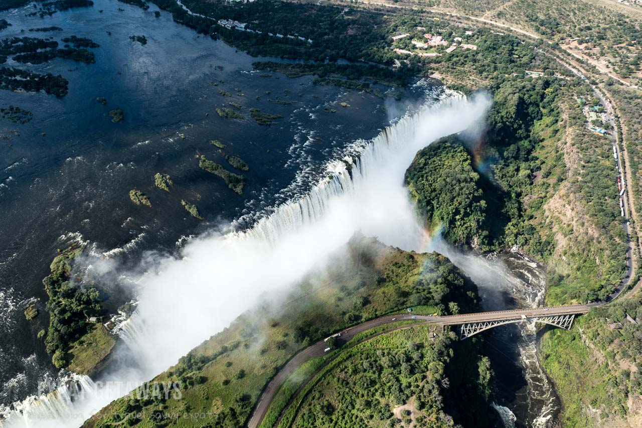 You must take to the air to fully appreciate the enormity of Victoria Falls in Zimbabwe and Zambia. Expat Getaways 2 Weeks in Southern Africa.