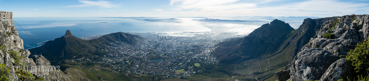 Table Mountain on a clear day gives you views of the city, Robben Island, Lion's Head and beyond. Expat Getaways One Week in Cape Town.