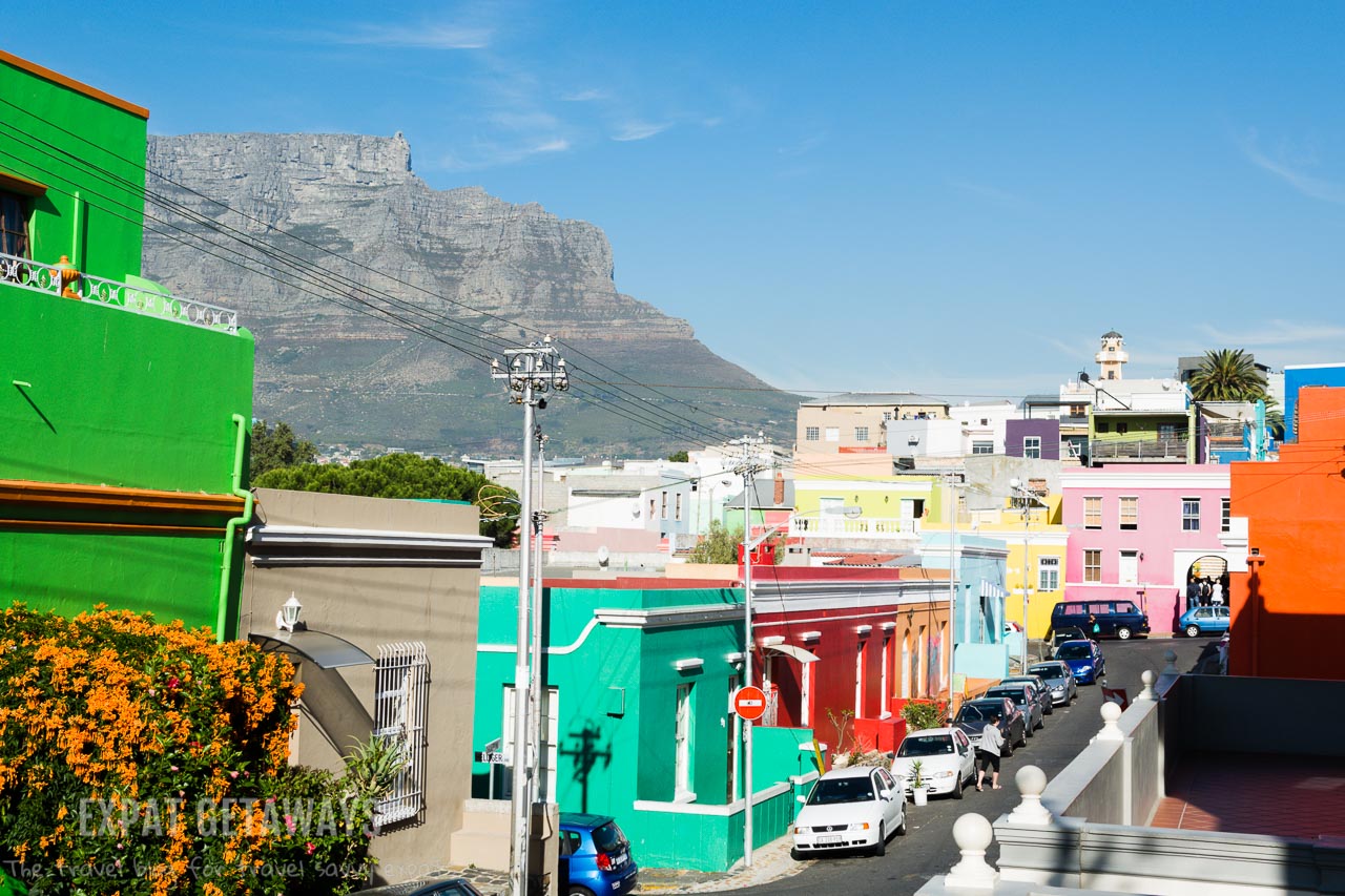 The colourful neighbourhood of Bo Kaap is the place to go for colourful houses and an insight into the unique Cape Malay culture of Cape Town. Expat Getaways One Week in Cape Town.