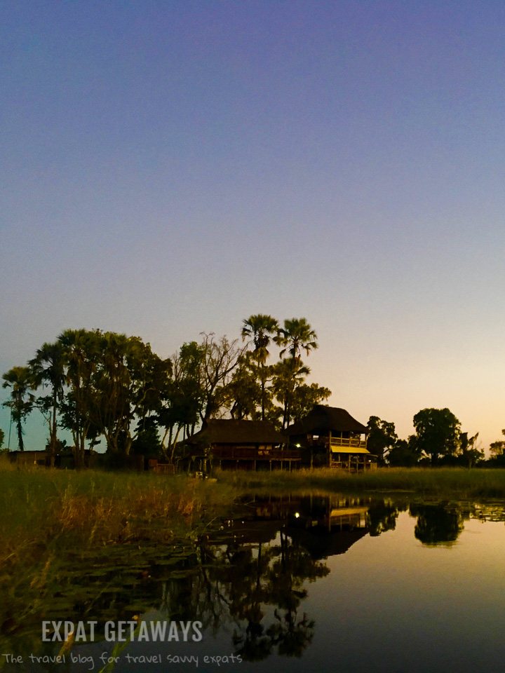 Gunn's Camp, Okavango Delta, Botswana is a great base directly on the riverfront. Expat Getaways 2 Weeks in Southern Africa. 