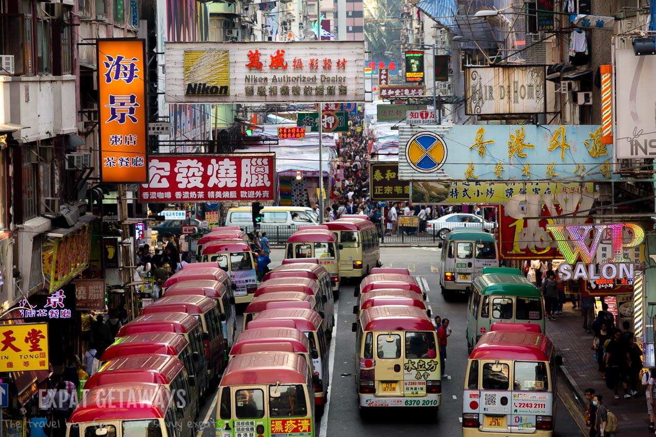 The red minibuses in Hong Kong are like race cars! Do not get in their way! Expat Getaways, First Time Hong Kong Survival Guide - Public Transport.