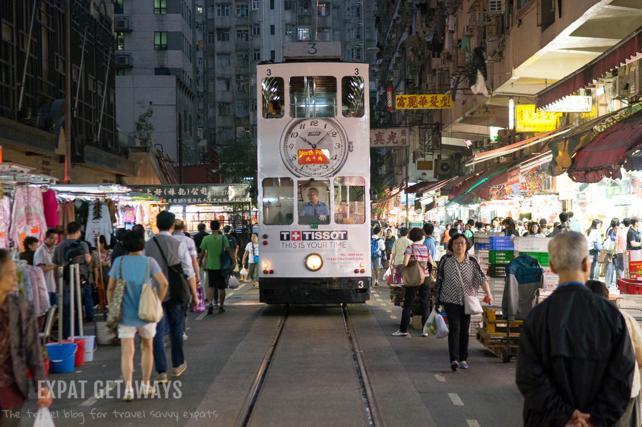 The tram or "ding ding" is the perfect way for tourists to get around Hong Kong while still seeing the sights. Expat Getaways, First Time Hong Kong Survival Guide - Public Transport. 