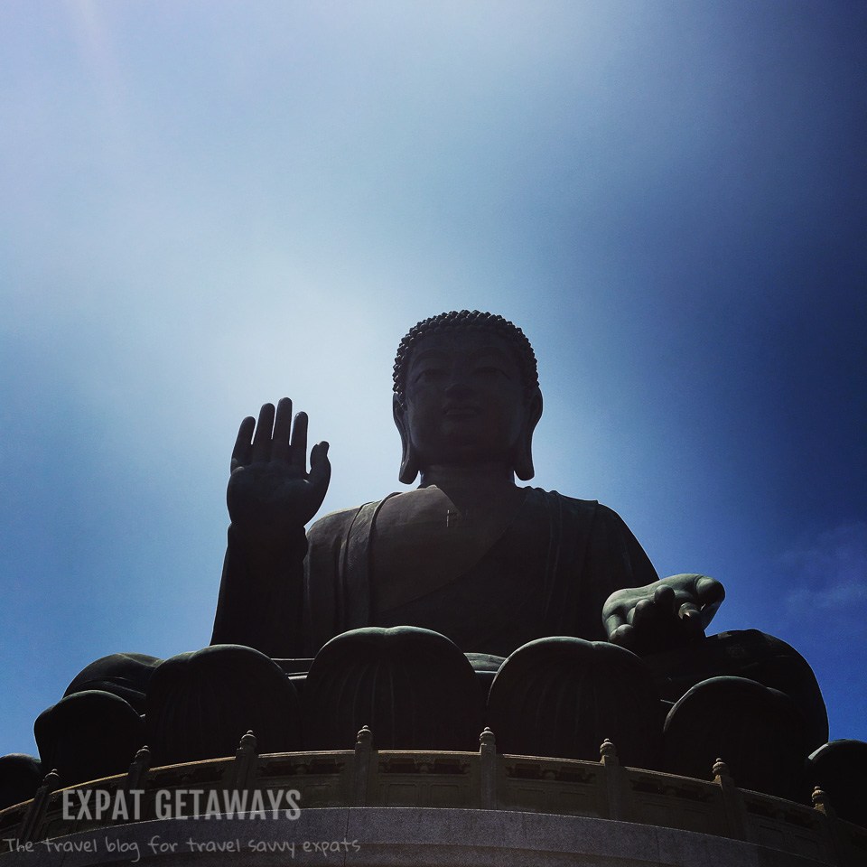 The Tan Tian Big Buddha on a clear day. Expat Getaways, First Time Hong Kong Survival Guide - weather and seasons. 
