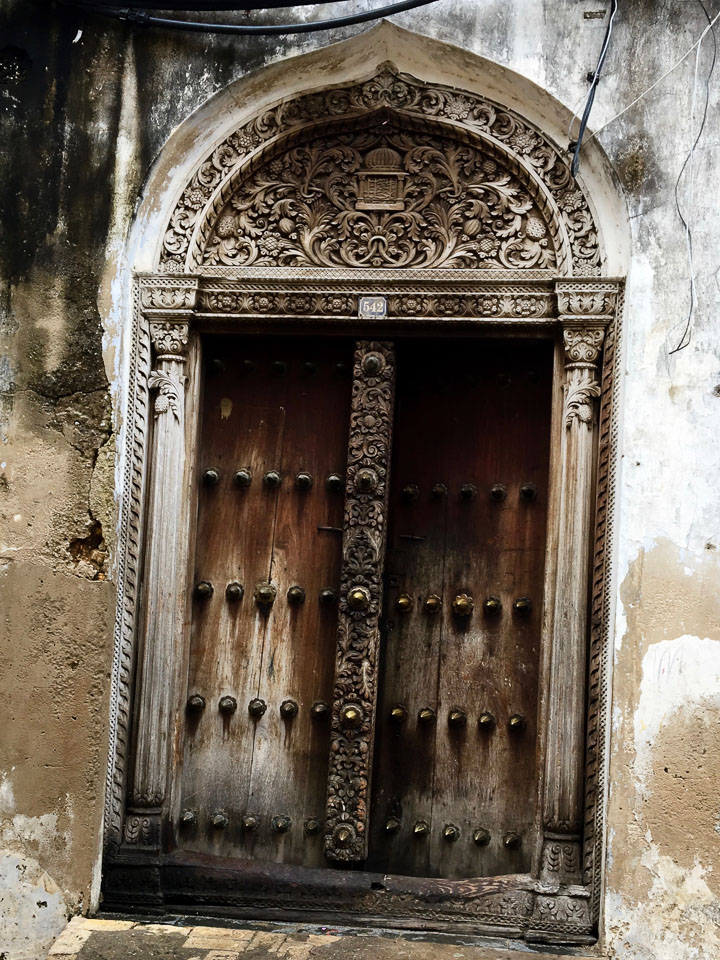 The ornate doorways of Stone Town, Zanzibar. A photographers dream! Expat Getaways - One Day in Stone Town, Zanzibar, Tanzania.