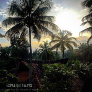 The sunrises over the beautiful luxury villa Indian Summer House in Kerala, India. Expat Getaways - One Week in Kerala, India.