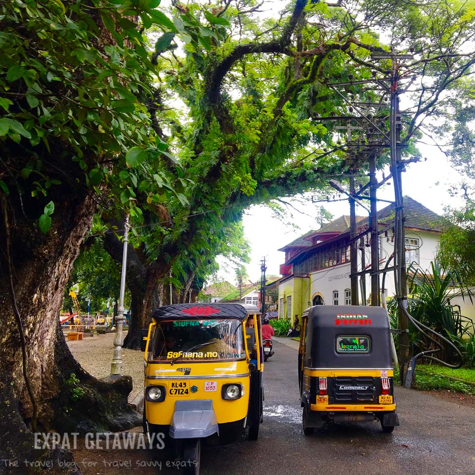 It wouldn't be India without tuk tuks! Expat Getaways - One Week in Kerala, India. 