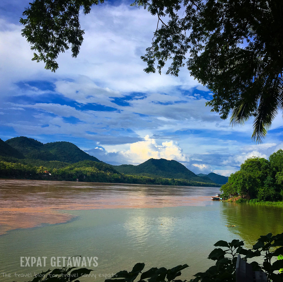 Where the Mekong and Nam Khan Rivers meet. Luang Prabang, Laos. Expat Getaways, 48 Hours in Luang Prabang, Laos.