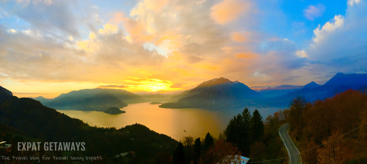 The views over stunning Lake Como, Italy. Expat Getaways - Babymoon Destinations.